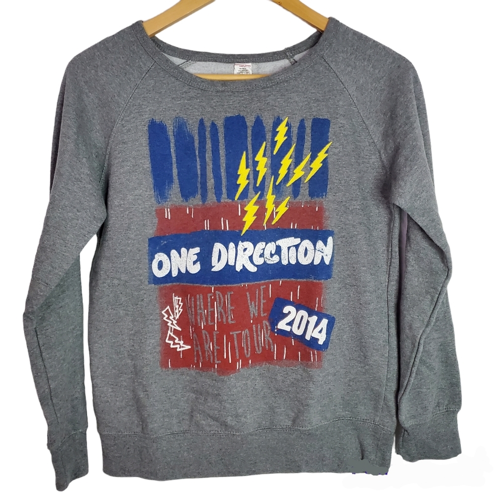 Gray One Direction Long Sleeve Tee 2014
